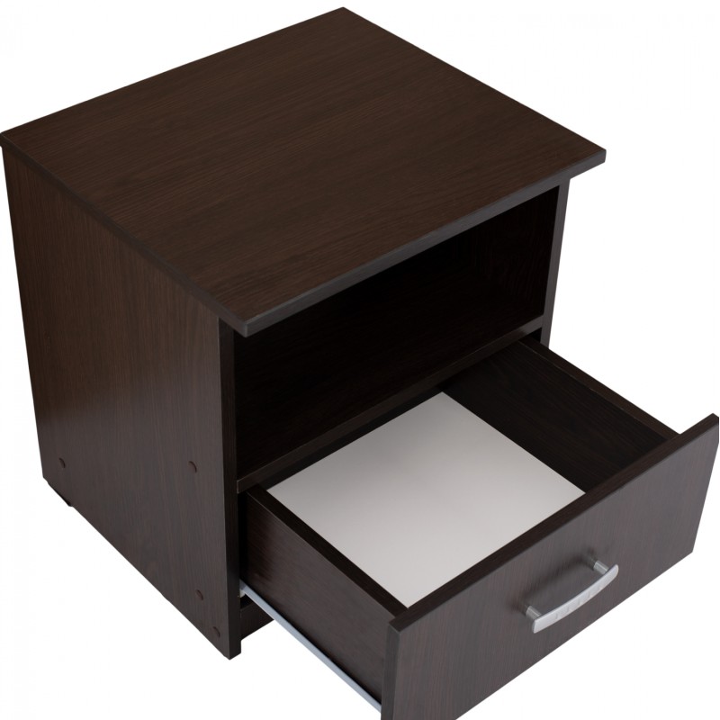 NIGHT STAND WITH DRAWER WENGE FK2431.02 45X40X48 cm.