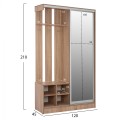 ENTRANCE FURNITURE WITH SLIDING WARDROBE AND MIRROR SONAMA FK2424 120X45X210Yec. ENTRANCE FURNITURE WITH SLIDING WARDROBE AND MIRROR SONAMA FK2424 120X45X210Yec.