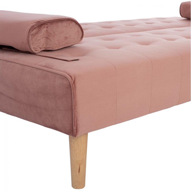 SOFA BED WANDA FK3149.12 WITH VELVET DUSTY PINK 188X83X83Y cm. SOFA BED WANDA FK3149.12 WITH VELVET DUSTY PINK 188X83X83Y cm.