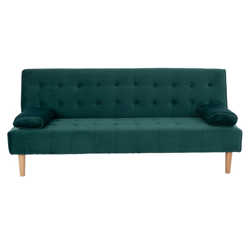 WANDA SOFA BED FK3149.13 WITH GREEN VELVET 188X83X83Y cm. WANDA SOFA BED FK3149.13 WITH GREEN VELVET 188X83X83Y cm.