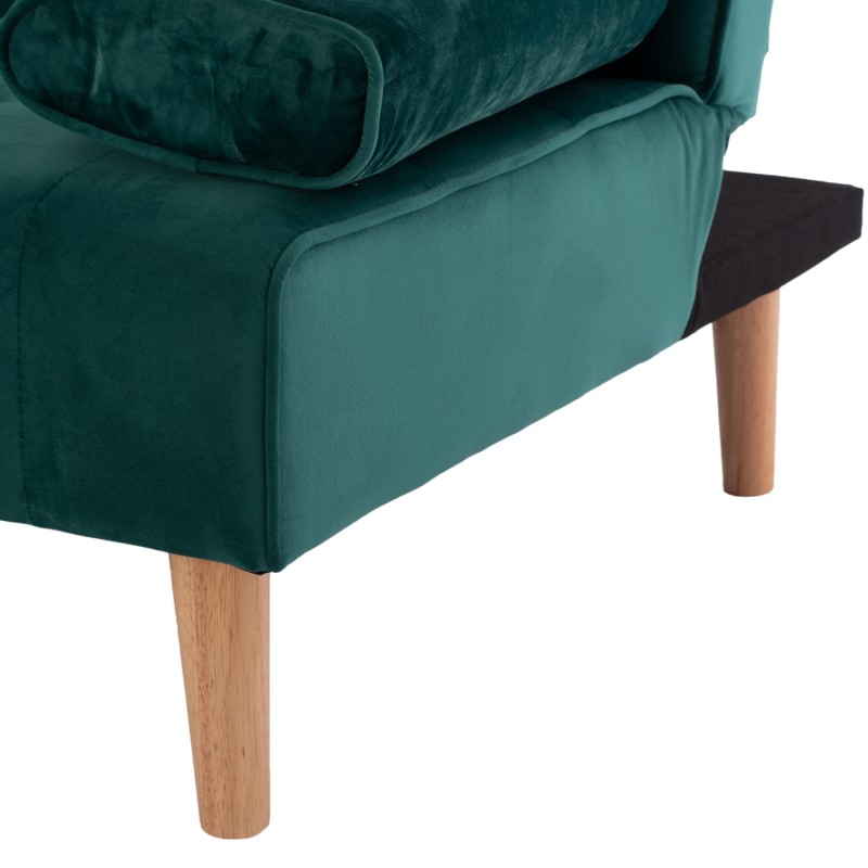 WANDA SOFA BED FK3149.13 WITH GREEN VELVET 188X83X83Y cm. WANDA SOFA BED FK3149.13 WITH GREEN VELVET 188X83X83Y cm.