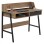 DESK OLIVIER FK2129.02 MELAMINE IN WALNUT AND BLACK-BLACK METAL FRAME 104Χ48Χ89Hcm.