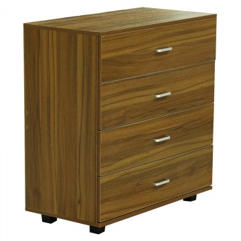 FK8996.02 4-drawer cabinet THORG, walnut, melamine, 80x40x83H