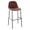 VINCENT STOOL VELVET DUSTY PINK AND METAL FRAME FK8579.12 56,5Χ47Χ106 cm.