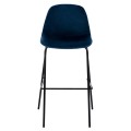 BLUE VELVET STOOL AND METAL FRAME FK8579.18 56,5x47x106 cm. BLUE VELVET STOOL AND METAL FRAME FK8579.18 56,5x47x106 cm.