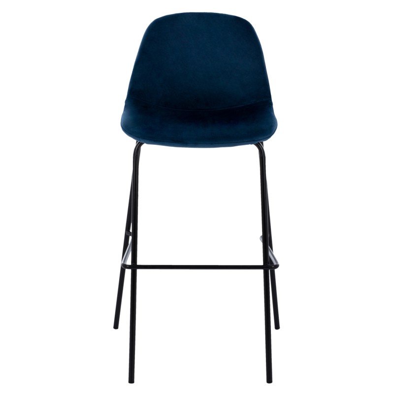 BLUE VELVET STOOL AND METAL FRAME FK8579.18 56,5x47x106 cm. BLUE VELVET STOOL AND METAL FRAME FK8579.18 56,5x47x106 cm.