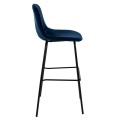 BLUE VELVET STOOL AND METAL FRAME FK8579.18 56,5x47x106 cm. BLUE VELVET STOOL AND METAL FRAME FK8579.18 56,5x47x106 cm.