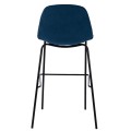 BLUE VELVET STOOL AND METAL FRAME FK8579.18 56,5x47x106 cm. BLUE VELVET STOOL AND METAL FRAME FK8579.18 56,5x47x106 cm.