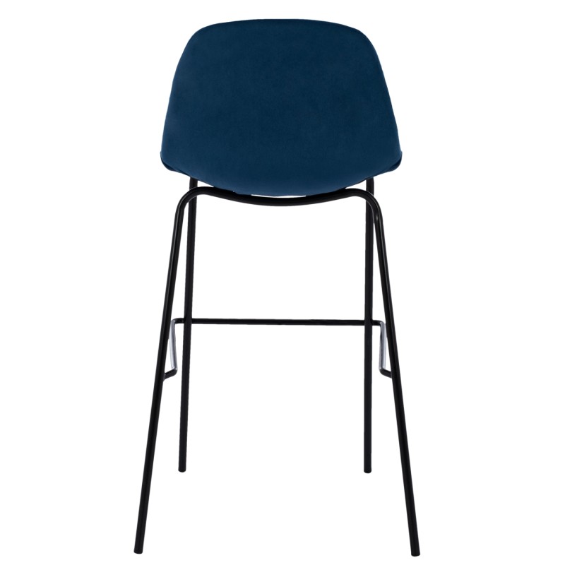 BLUE VELVET STOOL AND METAL FRAME FK8579.18 56,5x47x106 cm. BLUE VELVET STOOL AND METAL FRAME FK8579.18 56,5x47x106 cm.