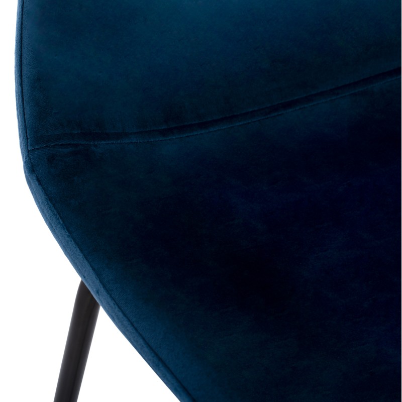 BLUE VELVET STOOL AND METAL FRAME FK8579.18 56,5x47x106 cm. BLUE VELVET STOOL AND METAL FRAME FK8579.18 56,5x47x106 cm.