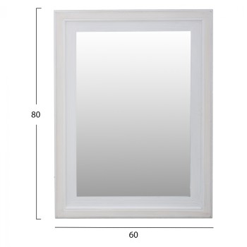 MIRROR FK7191 WHITE PATINA 60Χ2Χ80 cm. MIRROR FK7191 WHITE PATINA 60Χ2Χ80 cm.