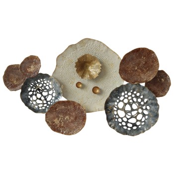 METAL WALL DECORATION FK7162 CARBON TERRACOTTA 65x5x38Η cm. METAL WALL DECORATION FK7162 CARBON TERRACOTTA 65x5x38Η cm.