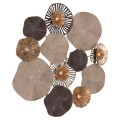 METALLIC WALL DECORATION FK7163 BROWN ECRU GOLD 69x8x69Y cm. METALLIC WALL DECORATION FK7163 BROWN ECRU GOLD 69x8x69Y cm.