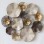 METALLIC WALL DECORATION FK7163 BROWN ECRU GOLD 69x8x69Y cm.