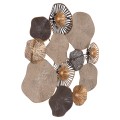METALLIC WALL DECORATION FK7163 BROWN ECRU GOLD 69x8x69Y cm. METALLIC WALL DECORATION FK7163 BROWN ECRU GOLD 69x8x69Y cm.