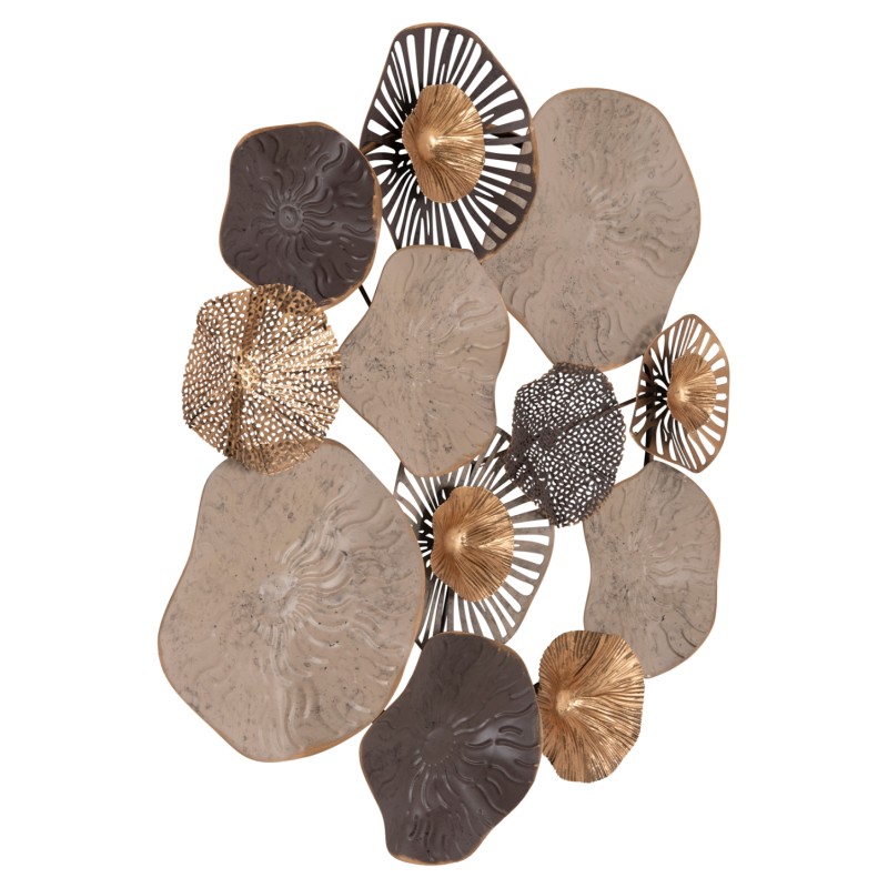 METALLIC WALL DECORATION FK7163 BROWN ECRU GOLD 69x8x69Y cm. METALLIC WALL DECORATION FK7163 BROWN ECRU GOLD 69x8x69Y cm.