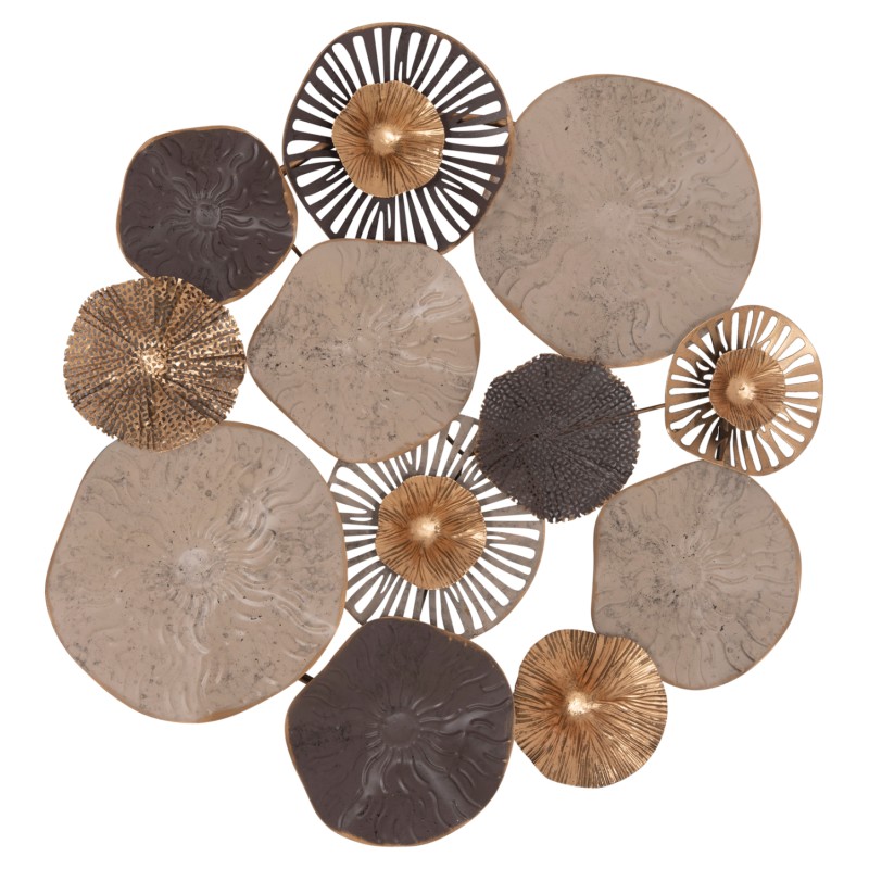 METALLIC WALL DECORATION FK7163 BROWN ECRU GOLD 69x8x69Y cm. METALLIC WALL DECORATION FK7163 BROWN ECRU GOLD 69x8x69Y cm.