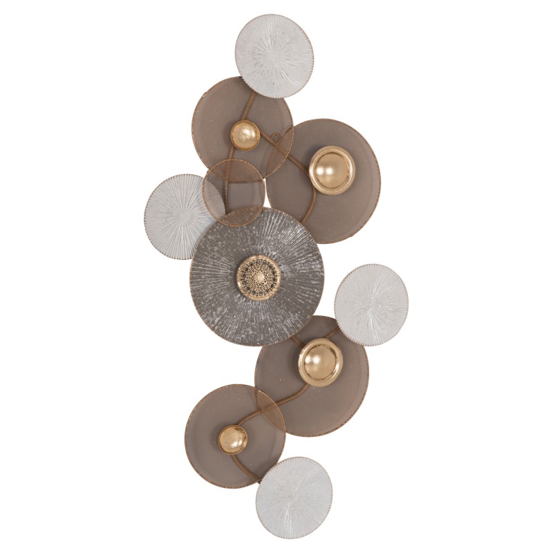 METAL WALL DECORATION FK7165 GOLD WHITE 91x6x50Y cm. METAL WALL DECORATION FK7165 GOLD WHITE 91x6x50Y cm.