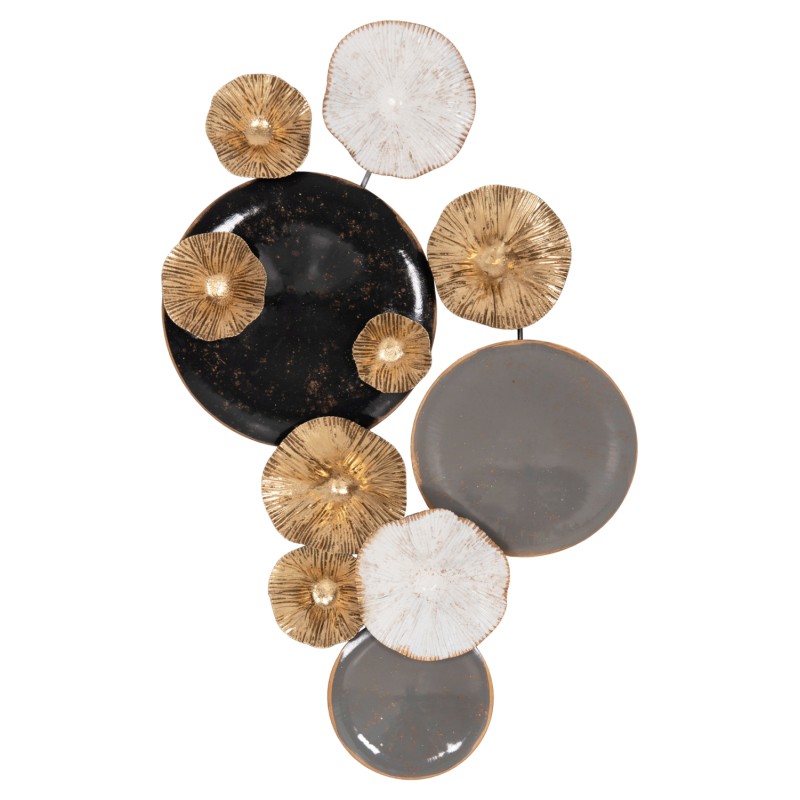 METALLIC WALL DECORATION FK7179 GRAY GOLD 66x6x38Y cm. METALLIC WALL DECORATION FK7179 GRAY GOLD 66x6x38Y cm.
