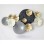 METALLIC WALL DECORATION FK7179 GRAY GOLD 66x6x38Y cm.