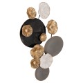 METALLIC WALL DECORATION FK7179 GRAY GOLD 66x6x38Y cm. METALLIC WALL DECORATION FK7179 GRAY GOLD 66x6x38Y cm.