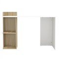 MELAMINE DESK WITH SHELVES SYNDYA FK8994.02 SONAMA- WHITE 112x55x85Hcm. MELAMINE DESK WITH SHELVES SYNDYA FK8994.02 SONAMA- WHITE 112x55x85Hcm.