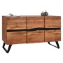 Buffet FK8173.11 Alicia from Solid acacia Wood natural 148x43x86 cm.