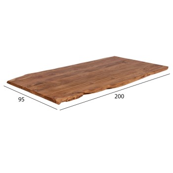 Table's Desktop 200x95x4 FK8506.11 from solid acacia wood Table's Desktop 200x95x4 FK8506.11 from solid acacia wood
