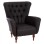 FK9217.03 bergere, chesterfield-style, brown PU, 87x88x100