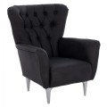 FK9217.01 bergere, black, Chesterfield-style, 87x88x100 FK9217.01 bergere, black, Chesterfield-style, 87x88x100