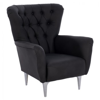 FK9217.01 bergere, black, Chesterfield-style, 87x88x100
