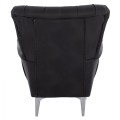 FK9217.01 bergere, black, Chesterfield-style, 87x88x100 FK9217.01 bergere, black, Chesterfield-style, 87x88x100