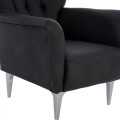 FK9217.01 bergere, black, Chesterfield-style, 87x88x100 FK9217.01 bergere, black, Chesterfield-style, 87x88x100