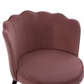 MEDIUM HEIGHT STOOL FK8736.02 VELVET DUSTY PINK METAL FRAME 50x50x90 cm. MEDIUM HEIGHT STOOL FK8736.02 VELVET DUSTY PINK METAL FRAME 50x50x90 cm.