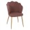 CHAIR FK8737.02 VELVET DUSTY PINK WITH METAL GOLD FRAME 48x48x85 cm.