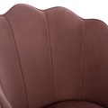 CHAIR FK8737.02 VELVET DUSTY PINK WITH METAL GOLD FRAME 48x48x85 cm. CHAIR FK8737.02 VELVET DUSTY PINK WITH METAL GOLD FRAME 48x48x85 cm.