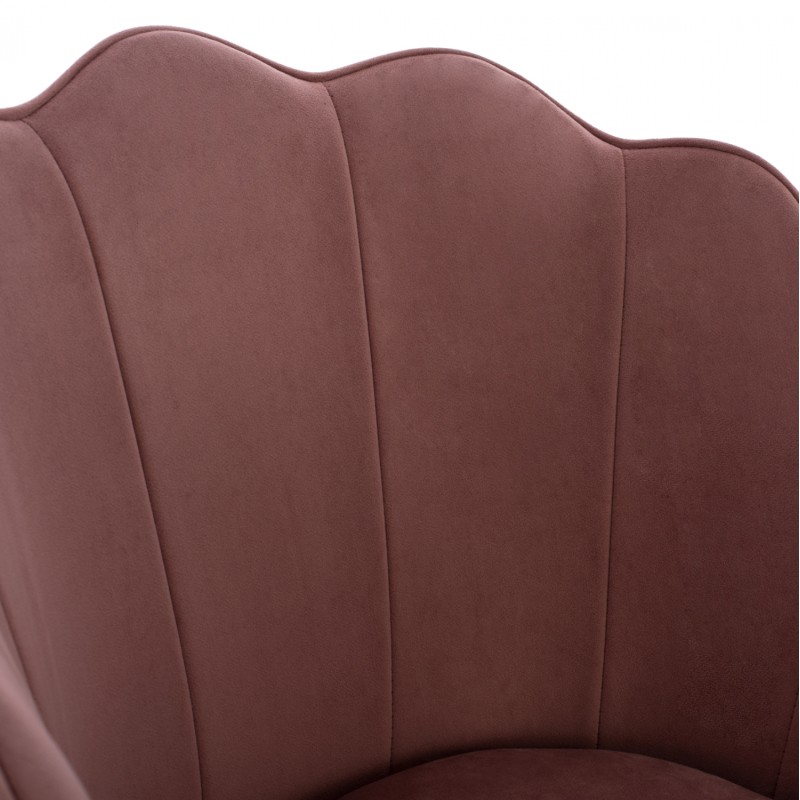 CHAIR FK8737.02 VELVET DUSTY PINK WITH METAL GOLD FRAME 48x48x85 cm. CHAIR FK8737.02 VELVET DUSTY PINK WITH METAL GOLD FRAME 48x48x85 cm.