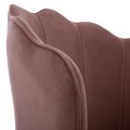 CHAIR FK8737.02 VELVET DUSTY PINK WITH METAL GOLD FRAME 48x48x85 cm. CHAIR FK8737.02 VELVET DUSTY PINK WITH METAL GOLD FRAME 48x48x85 cm.