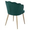 CHAIR FK8737.03 VELVET GREEN WITH METAL GOLD FRAME 57.5x57.5x85 cm. CHAIR FK8737.03 VELVET GREEN WITH METAL GOLD FRAME 57.5x57.5x85 cm.