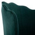 CHAIR FK8737.03 VELVET GREEN WITH METAL GOLD FRAME 57.5x57.5x85 cm. CHAIR FK8737.03 VELVET GREEN WITH METAL GOLD FRAME 57.5x57.5x85 cm.