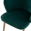 CHAIR FK8737.03 VELVET GREEN WITH METAL GOLD FRAME 57.5x57.5x85 cm. CHAIR FK8737.03 VELVET GREEN WITH METAL GOLD FRAME 57.5x57.5x85 cm.