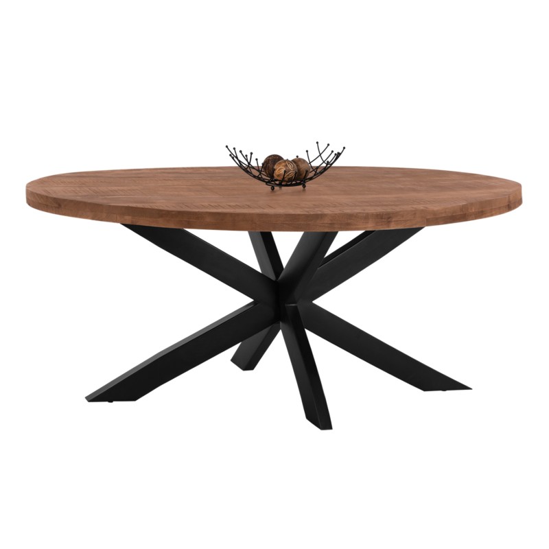 Dining Table Oval LEVINHO FK8483.11 Solid Mango Wood 210x100x78 cm. Dining Table Oval LEVINHO FK8483.11 Solid Mango Wood 210x100x78 cm.
