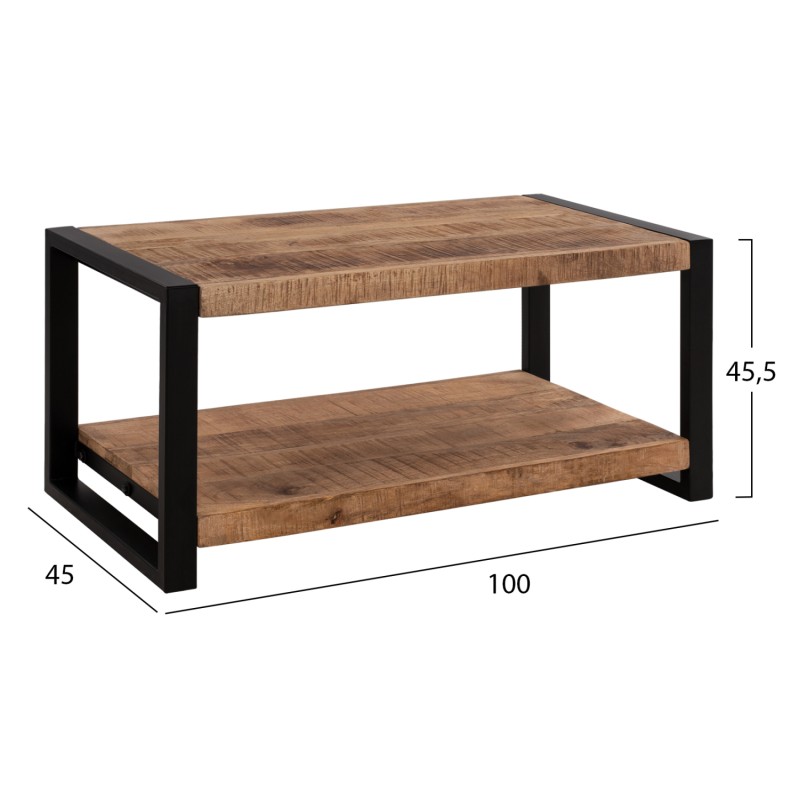 Coffee Table FK8486.11 from solid mango wood 100X45X45