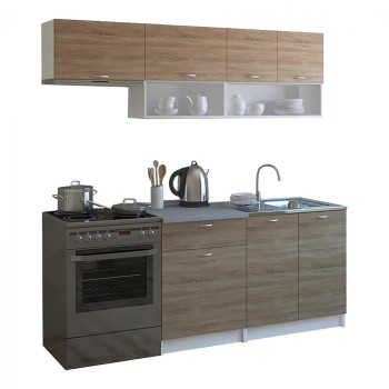 KITCHEN UNIT MELAMINE SONAMA-WHITE FK2442 200x46-29.2cm.