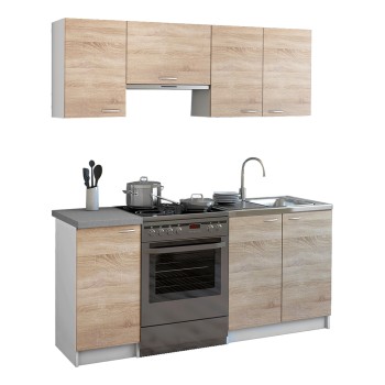 KITCHEN UNIT MELAMINE SONAMA-WHITE FK2441 180x29,2-46εκ