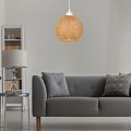 CEILING PENDANT LAMP INDOORS FK7352.02 BEIGE JUTE ROPE Φ22x55Hcm. CEILING PENDANT LAMP INDOORS FK7352.02 BEIGE JUTE ROPE Φ22x55Hcm.