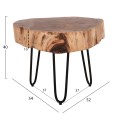 COFFEE TABLE SOLID ACACIA WOOD FK8779.11 60x60x40H cm.