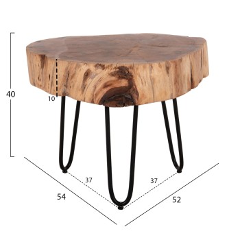 COFFEE TABLE SOLID ACACIA WOOD FK8779.11 60x60x40H cm. COFFEE TABLE SOLID ACACIA WOOD FK8779.11 60x60x40H cm.