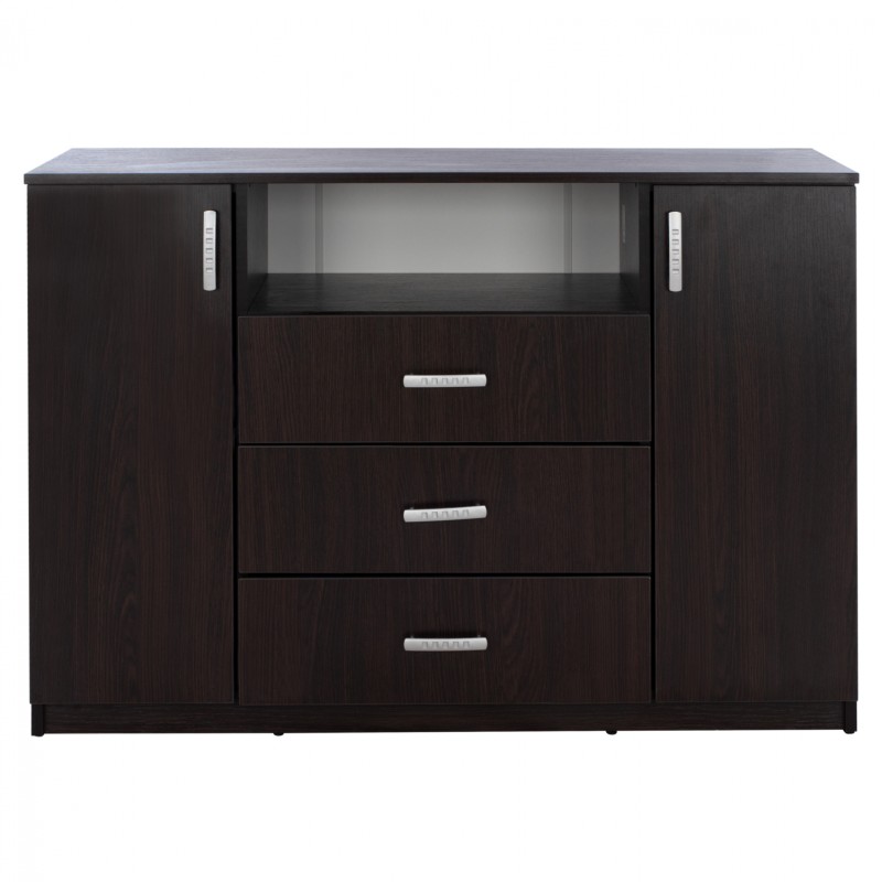 ΜΠΟΥΦΕΣ ΜΕ 2 ΝΤΟΥΛΑΠΙΑ Κ 3 ΣΥΡΤΑΡΙΑ ADLER WENGE FK2430.02 120X45X85Y εκ.