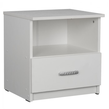 ΚΟΜΟΔΙΝΟ ADLER ΜΕΛΑΜΙΝΗΣ ΛΕΥΚΟ FK2431.03 45x40x48 εκ.